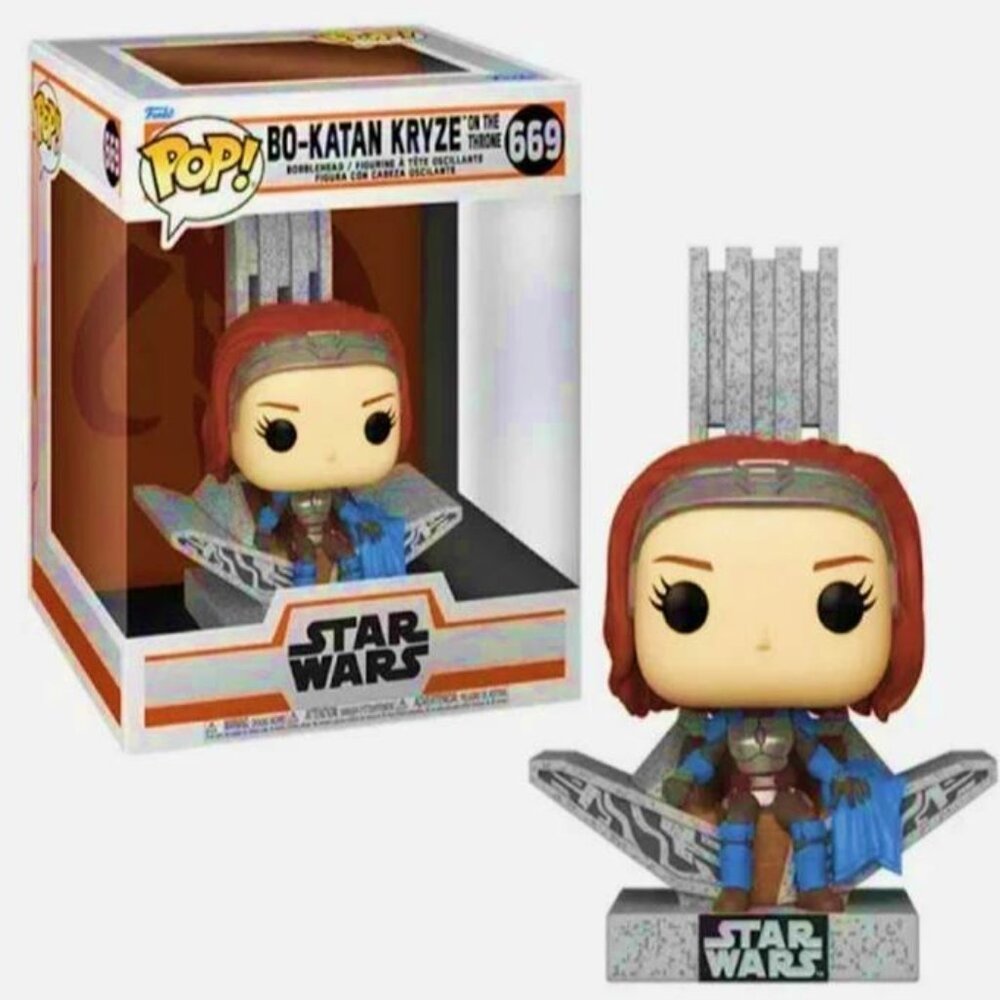 Funko Pop! Deluxe Star Wars Mandalorian Bo-Katan Kryze on Throne #669